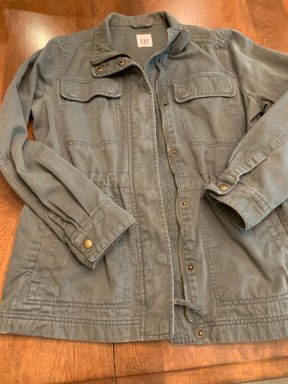 GAP Lightweight Utility Jacket in Faded Olive